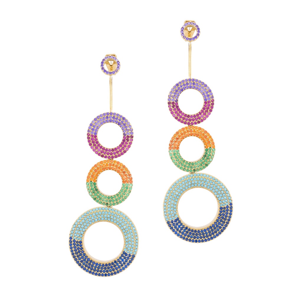 Joanna Laura Constantine Rainbow Grommet Earrings